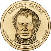 1 доллар - 12-й Президент - Закари Тейлор, США, 2009 год