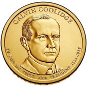 1 доллар - 30-й Президент - Кельвин Куледж, США, 2014 год