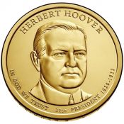1 доллар - 31-й Президент - Герберт Гувер, США, 2014 год