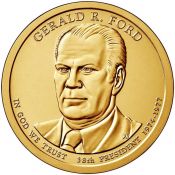 1 доллар - 38-й Президент - Джеральд Форд, США, 2016 год