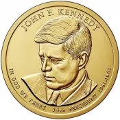 1 доллар - 35-й Президент - Джон Кеннеди, США, 2015 год