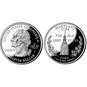 25 центов - Штат № 7 Мэриленд, США, 2000 год