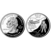 25 центов - Штат № 17 Огайо, США, 2002 год