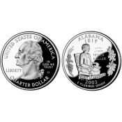 25 центов - Штат № 22 Алабама, США, 2003 год