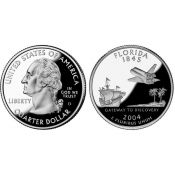25 центов - Штат № 27 Флорида, США, 2003 год
