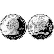 25 центов - Штат № 36 Невада, США, 2006 год