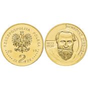 2 злотых - Бенедикт Дыбовский, Польша 2010 год