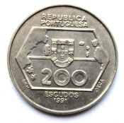 200 эскудо - Навигация на Западе, Португалия, 1991 год