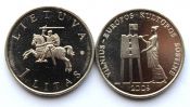 1 лит - Вильнюс - культурная столица, Литва, 2009 год