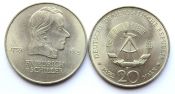 20 марок - Фридрих фон Шиллер, ГДР, 1972 год