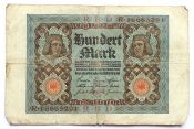 Банкнота 100 марок - Германия, 1920 год