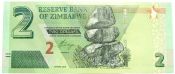 Банкнота 2 доллара - Зимбабве, 2019 год, UNC