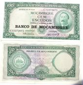 Банкнота 100 эскудо 1961 года - Мозамбик, UNC