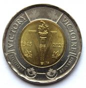 2 доллара - 75 лет победе во Второй Мировой войне, Канада, 2020 год