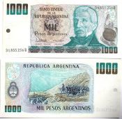 Банкнота 1000 песо - Аргентина, UNC