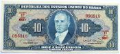 Банкнота 10 крузейро - Бразилия, 1961 года, UNC