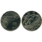 2 гривны - XIX Зимние Олимпийские Игры Солт-Лейк-Сити-2002,Танцы на льду, Украина, 2001 год