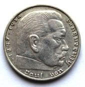 2 рейхсмарки, Германия - Третий рейх, 1937 год