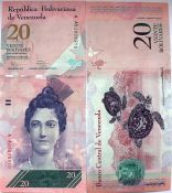 Банкнота 20 боливар - Венесуэла, 2014 год