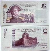 Банкнота 10 гурдов - Гаити, 2014 год