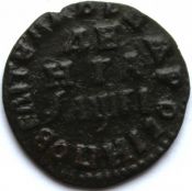 Денга 1713 год, маленький кружок