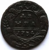 Денга 1734 год