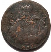 1 копейка облачная 1755 год