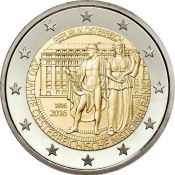 2 евро - 200 лет Национальному банку, Австрия, 2016 год, UNC