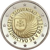 2 евро - Председательство Словакии в Совете ЕС, Словакия, 2016 год, UNC