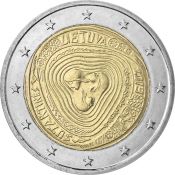 2 евро - Народные литовские песни - Сутартинес, Литва, 2019 год, UNC