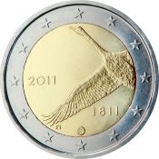 2 евро - 200 лет банку Финляндии, Финляндия, 2011 год, UNC