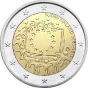 2 евро - 30 лет флагу Европейского союза, Финляндия, 2015 год, UNC