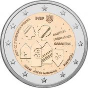 2 евро - 150 лет Полиции общественной безопасности, Португалия, 2017 год, UNC
