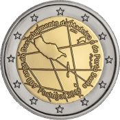 2 евро - 600 лет открытию острова Мадейра, Португалия, 2019 год, UNC