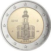 2 евро - 25 лет объединению Германии, Германия, 2015 год, UNC
