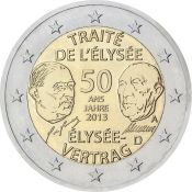 2 евро - 50 лет подписанию Елисейского договора, Германия, 2013 год, UNC