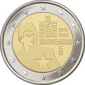 2 евро - 100 лет со дня рождения Франца Розмана - Стане, Словения, 2011 год, UNC