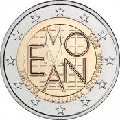 2 евро - 2000 лет каструму Эмона, Словения, 2015 год, UNC