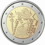2 евро - 600 лет воцарению Барбары Цилли, Словения, 2014 год, UNC
