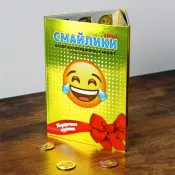 Набор монет - Смайлики (24 коллекционные монеты в альбоме)