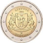 2 евро - Литовские этнографические регионы - Дзукия, Литва, 2021 год, UNC